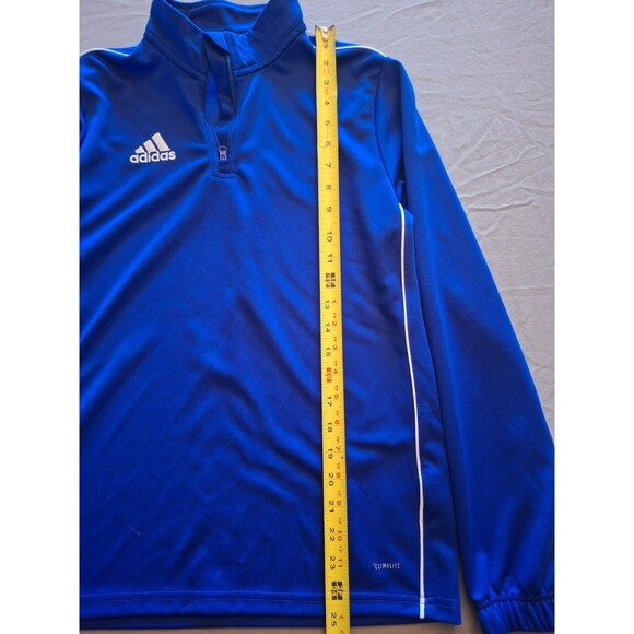 Adidas Blue 1/4 Zip Track Jacket, Men's size Large, L, Excellent Condition - Picture 2 of 8